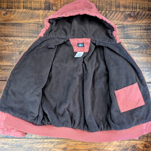 Polar King by Key Kid's Insulated Hooded Canvas Jacket Fleece Lined Size XL - Picture 3 of 10